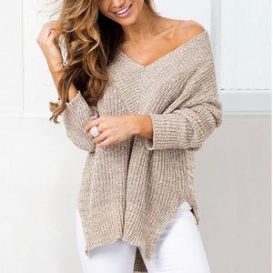 Off Shoulder Sweater